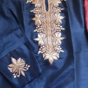 Kashmiri tila work suit